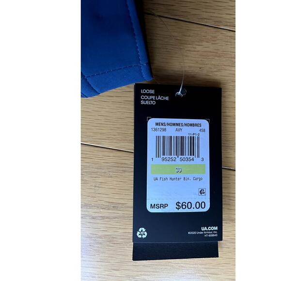 Under Armour Storm Fish Hunter Mens Size 30 Blue Fishing Shorts NWT - Picture 9 of 10